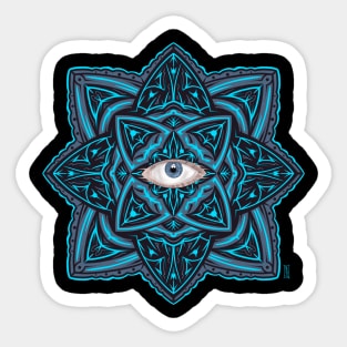 Blue eye mandala Sticker